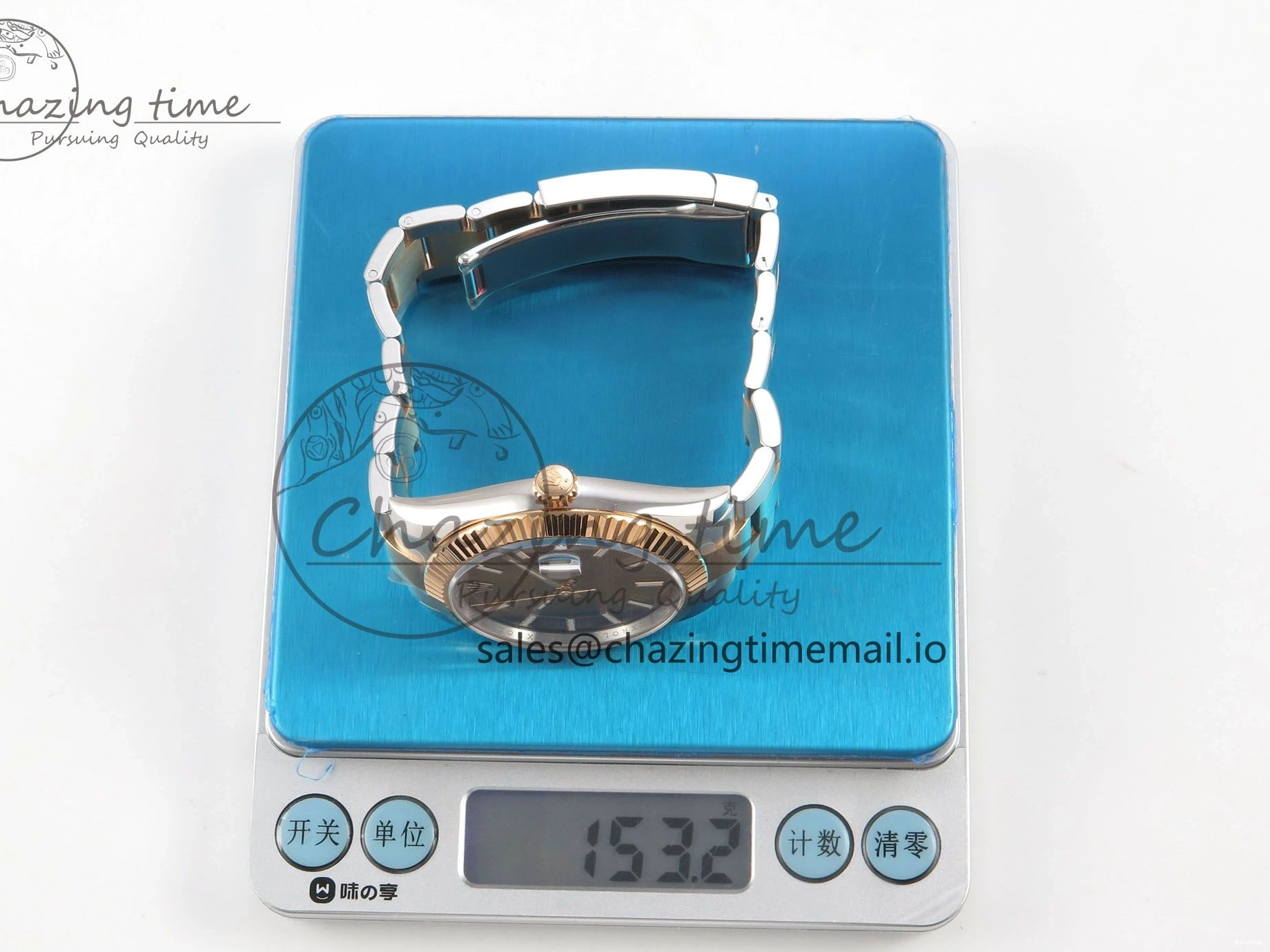 MiroTime 0210 Effortless DateJust 41 126331 SS RG ARF 1:1 Best Edition Brown Stick Dial on Oyster Bracelet SH3235 (Weighted) 201